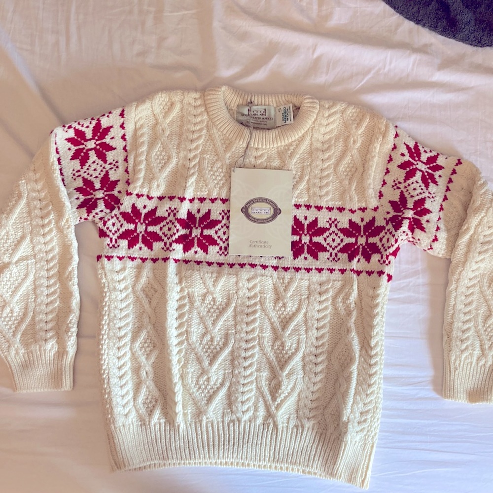 Real Wool Cable Knit Sweater from Ireland